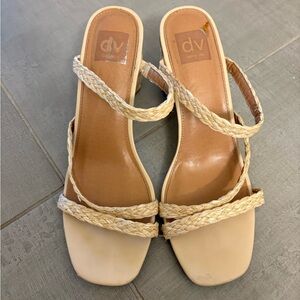 DV by Dolce Vita Women's Cream Braided Sandals